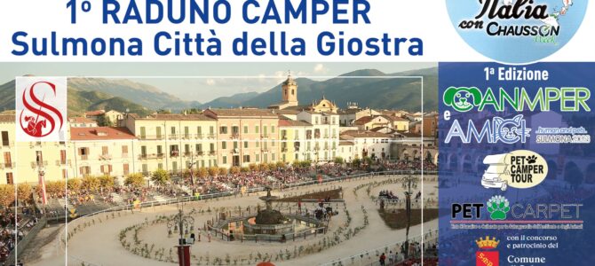 1° Raduno Camper ” Sulmona Città della Giostra” – 29/30 Aprile e 1 Maggio 2023